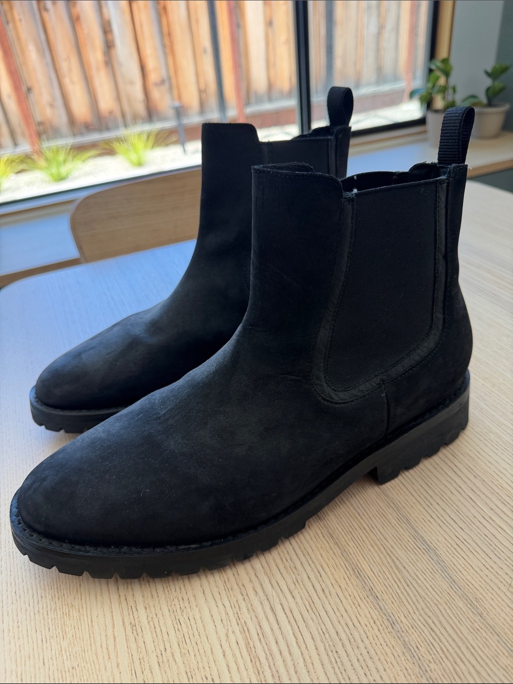 Thursday Boot Company Black Suede Chukka Boots with Lug Sole